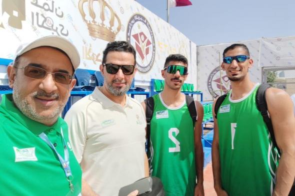 بعد الفوز على قطر والبحرين رجال وسيدات الاخضر لدور الثمانية في بطولة غرب آسيا للشواطئ 