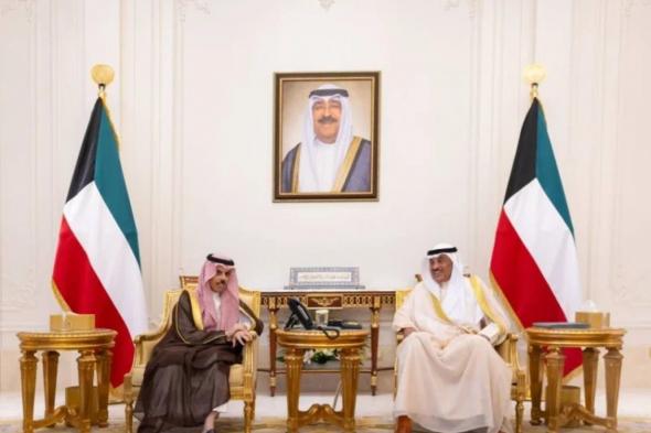 استعرضا العلاقات الأخوية التاريخية بين البلدين.. ولي عهد الكويت يستقبل وزير الخارجية