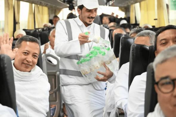 خدمات فائقة وأعمال جليلة تواكب مُغادرة الحجاج من المدينة إلى مكة