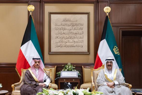أمير الكويت يستقبل وزير الخارجية ويستعرضان العلاقات الوثيقة بين البلدين