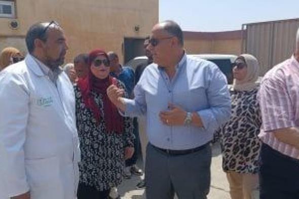 سكرتير عام الإسماعيلية يتفقد المجزر الآلي بأبو خليفة وأبو صوير قبل عيد الأضحى
