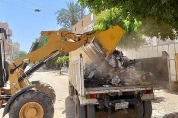 رفع 50 طن قمامة ومخلفات فى 4 قرى بمركز سوهاج