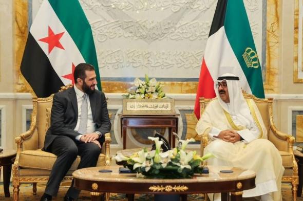 أمير الكويت والرئيس السوري يبحثان دعم وتعزيز العلاقات بين البلدين