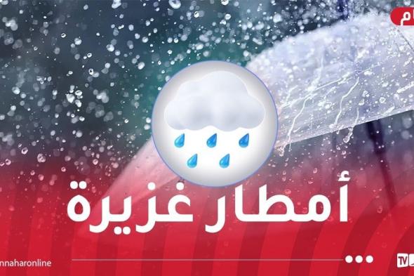 تساقط أمطار رعدية غزيرة بهذه الولايات اليوم