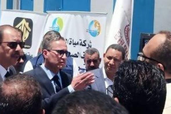 محافظ سوهاج يطلق التشغيل التجريبى لمحطة مياه المحزمين بمركز جهينة