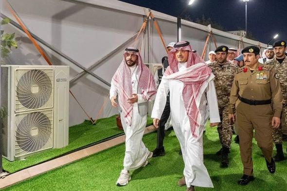 الأمير عبدالعزيز بن سعود يقف على جاهزية الجهات المشاركة في الحج بمشعر عرفات