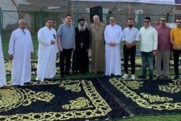 القمص إيليا يهنئ المسلمين بعيد الأضحى من ساحة الصلاة بالقنايات شرقية