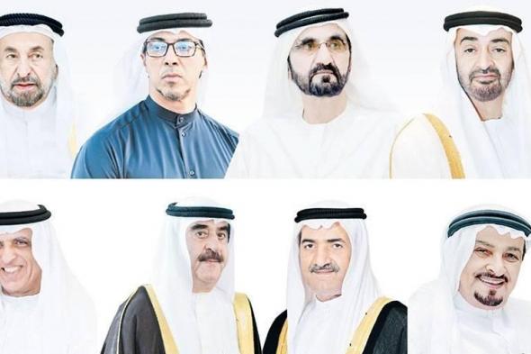 رئيس الدولة ونائباه يتلقون تهاني سلطان والحكام بعيد الأضحى