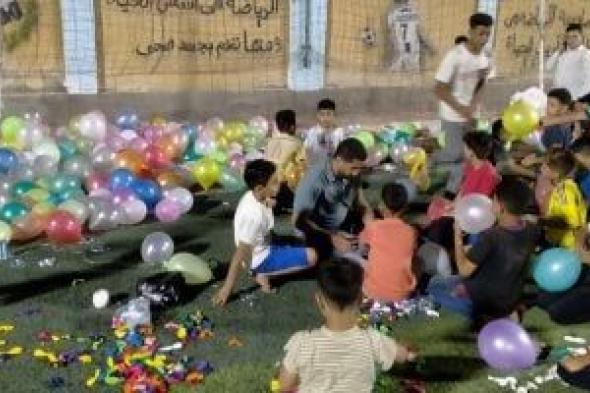404 ساحات تزيين بالبالونات ولافتات التهنئة بكفر الشيخ.. صور