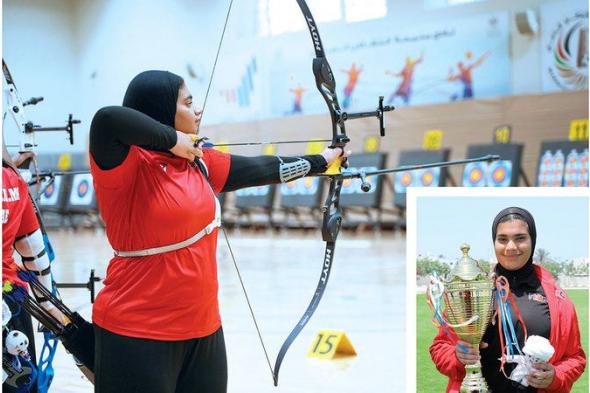 هدى آل علي.. موهبة إماراتية تطمح لإنجاز أولمبي في القوس والسهم