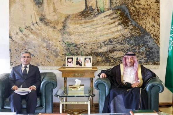 نائب وزير الخارجية يستقبل سفير تركمانستان لدى المملكة