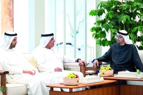 رئيس الدولة يستقبل حاكم رأس الخيمة