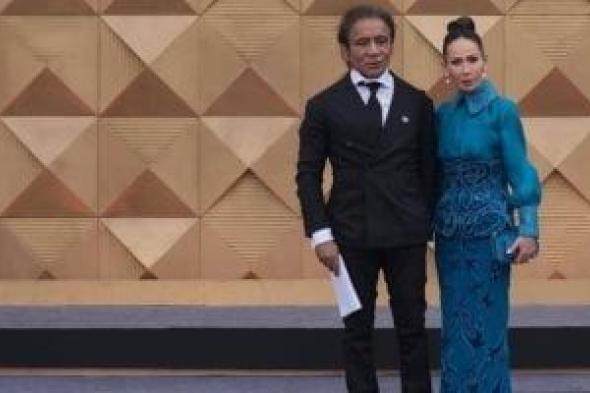 أول ظهور للمهندس أحمد عز وزوجته فى حفل افتتاح المتحف المصرى الكبير