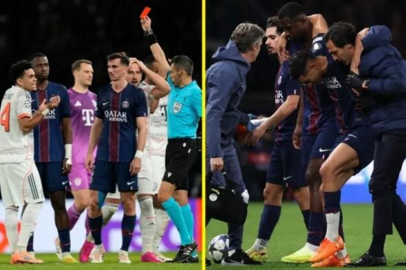 بكاء حكيمي وطرد دياز.. بايرن يهزم باريس في قمة مثيرة