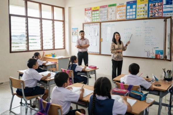 ماليزيا تبتكر نموذج التدريس بمعلِمَين في آن واحد داخل الفصول بدءًا من 2027