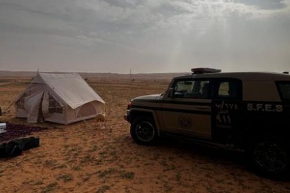 ضبط مواطن لارتكابه مخالفة التخييم في محمية الملك عبدالعزيز الملكية