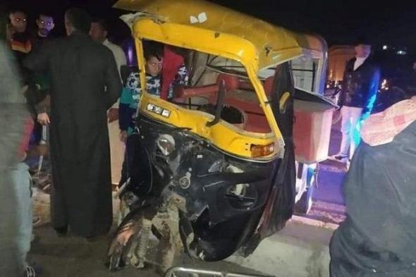 مصرع شاب وإصابة آخر بحادث تصادم توكتوك مأساوي في المنوفية
