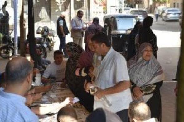 استئناف التصويت في لجان منشأة القناطر بعد انتهاء ساعة الراحة