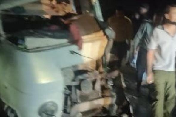 بالأسماء.. إصابة 7 أشخاص فى حادث تصادم ميكروباصين بكفر الشيخ