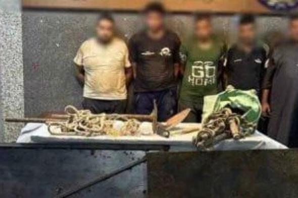 ضبط 5 أشخاص أثناء التنقيب عن الآثار داخل عقار بالمطرية