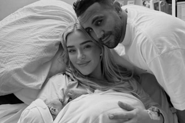 رياض محرز يحتفل بقدوم وريثه