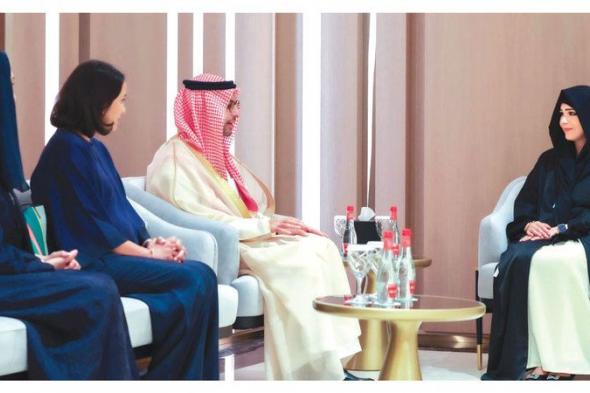 لطيفة بنت محمد تلتقي مساعد وزير الثقافة في المملكة العربية السعودية