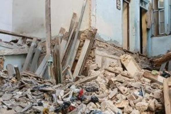 انهيار جزئى لمنزل فى مصر القديمة دون إصابات