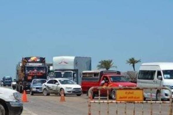 إعادة حركة المرور على طريق القاهرة إسكندرية الزراعى بعد تصادم سيارتين