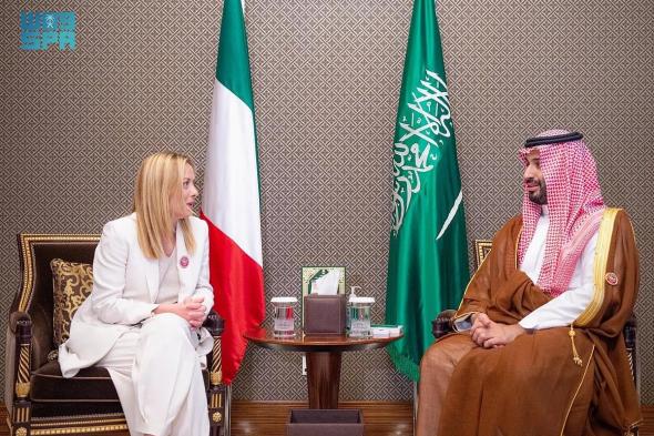 ولي
    العهد
    يلتقي
    رئيسة
    وزراء
    إيطاليا
    ويبحثان
    أوجه
    التعاون
    المشترك
    بين
    البلدين