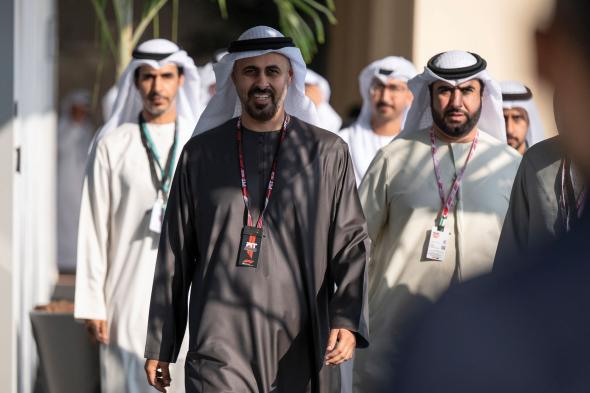 ذياب بن محمد بن زايد يشهد فعاليات اليوم الختامي من سباق جائزة الاتحاد للطيران الكبرى للفورمولا1