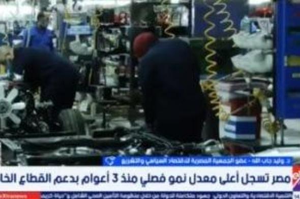 خبير
لإكسترا
نيوز:
القطاع
الخاص
يقود
تعافي
الاقتصاد
المصري