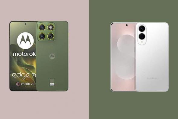 مقارنة
      بين
      هاتفي
      Edge
      70
      من
      موتورولا
      و
      Galaxy
      S25
      Edge
      من
      سامسونج