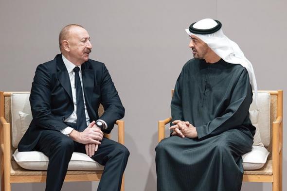 رئيس الدولة ورئيس أذربيجان يبحثان العلاقات الثنائية