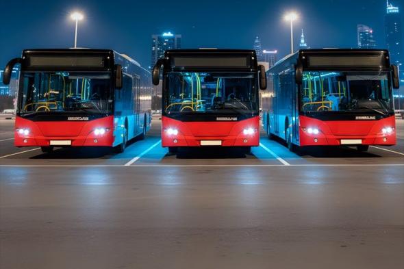 حافلات مجانية لنقل المحتفلين برأس السنة في دبي