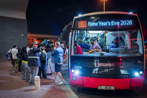 أكثر من 2,8 مليون راكب استخدموا المواصلات العامة في ليلة رأس السنة 2026