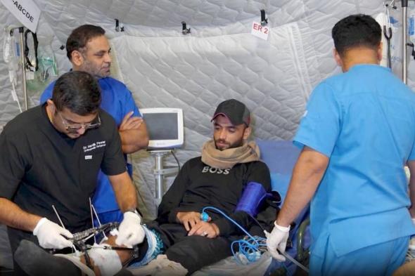 المستشفى
      الميداني
      الإماراتي
      يواصل
      تقديم
      خدماته
      الطبية
      والإنسانية
      بقطاع
      غزة