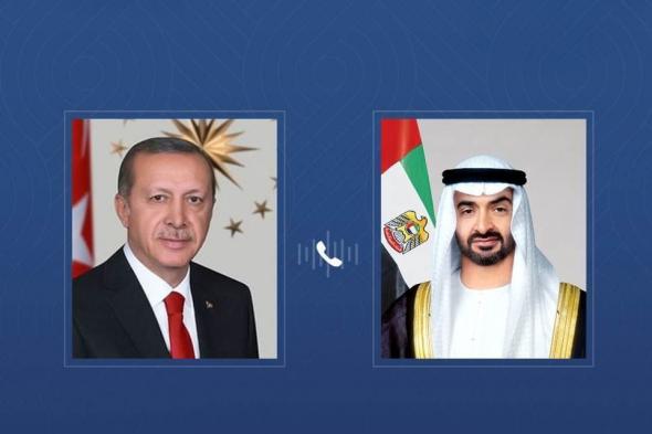 رئيس الدولة والرئيس التركي يبحثان هاتفياً علاقات البلدين والتطورات الإقليمية