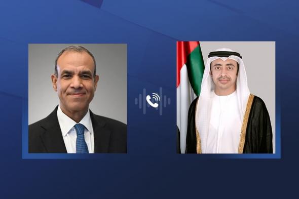 عبدالله بن زايد ووزير الخارجية المصري يبحثان هاتفيا العلاقات الأخوية والمستجدات الإقليمية