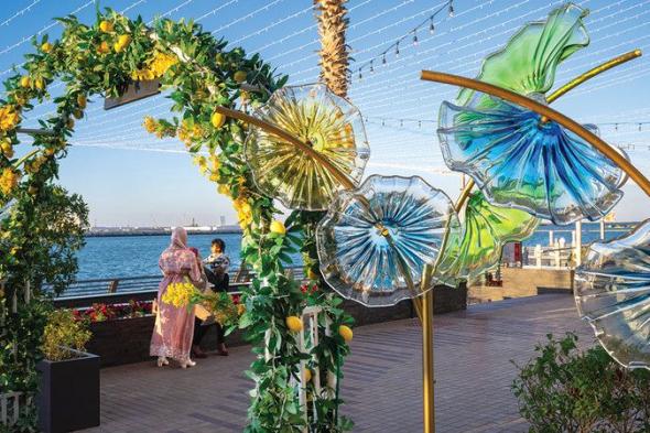 استراحة بكل الألوان على بحر دبي