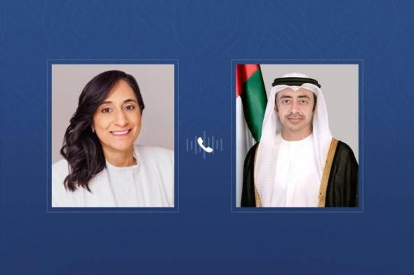 عبدالله
      بن
      زايد
      ووزيرة
      خارجية
      كندا
      يبحثان
      تعزيز
      علاقات
      التعاون
      بين
      البلدين