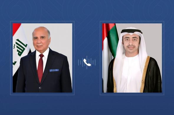 عبدالله بن زايد ونائب رئيس الوزراء وزير الخارجية العراقي يبحثان هاتفياً العلاقات الأخوية بين البلدين