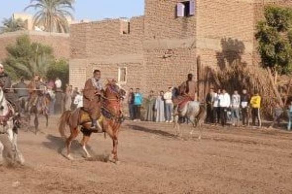 فروسية
وليالى
ذكر..
مولد
الشيخ
وافى
بقنا
يجمع
الأهالى
والخيالة
7
أيام
(صور)