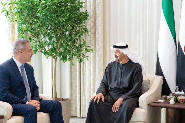 رئيس الدولة يستقبل وزير الخارجية التركي