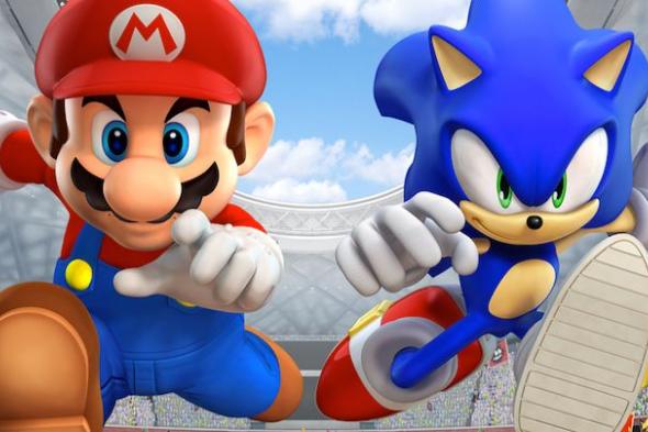 Nintendo
غير
راضية
عن
قدم
تميمة
Sega
خلال
تطوير
Mario
&
Sonic
at
the
Olympic
Games