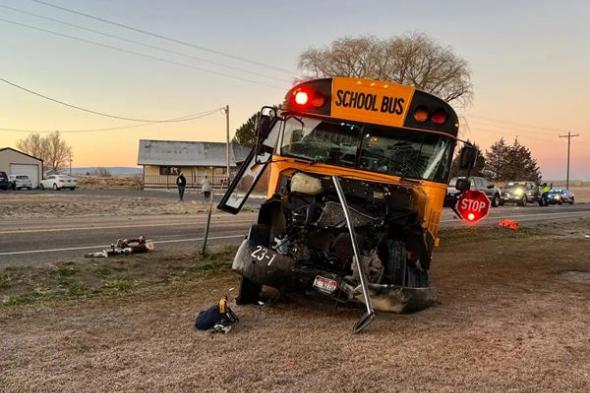 مصرع 13 طفلاً في حادث سير لحافلة مدرسية