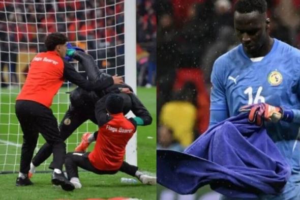 "منشفة ميندي".. معركة خلف الكواليس في نهائي المغرب والسنغال (فيديو)