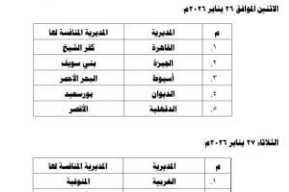 وزارة
الأوقاف
تعلن
نتيجة
المرحلة
الأولى
من
مسابقة
دوري
النجباء
2025