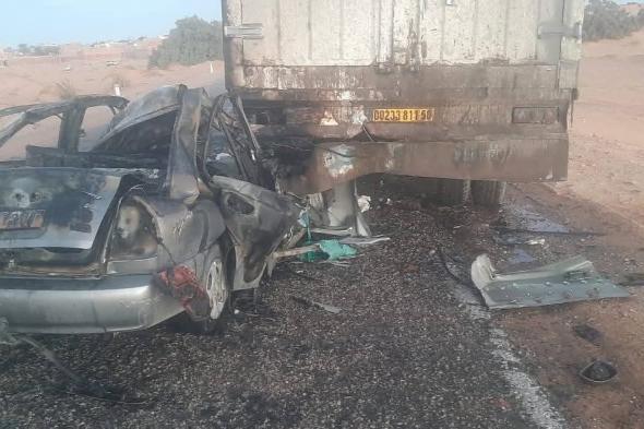 أدرار..
وفاة
شخص
في
اصطدام
سيارة
مع
شاحنة
متبوع
بحريق