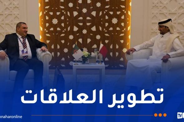 وزير
العدل
يُستقبل
من
طرف
نظيره
القطري