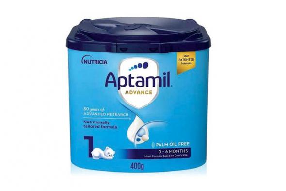 سحب دفعة حليب الأطفال «Aptamil Advance 1 POF» من منافذ البيع